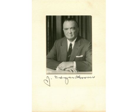 HOOVER J. EDGAR: (1895-1972) American law enforcement administrator, the first Director of the Federal Bureau of Investigatio