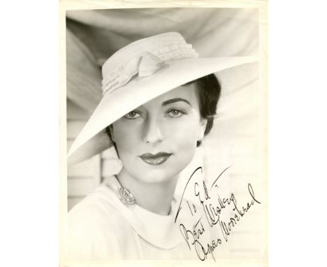 MOOREHEAD AGNES: (1900-1974) American actress, remembered for her roles in the film Citizen Kane and also as Endora in the te