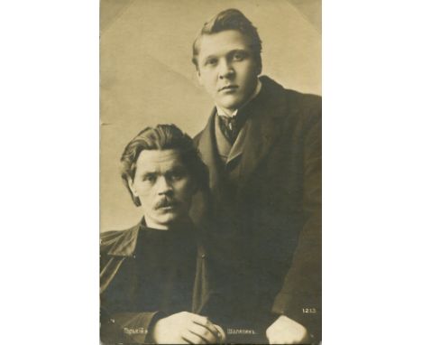 [GORKY MAXIM]: (1868-1936) Alexei Maximovich Peshkov, Russian Writer and political socialist Activist. A fine set of three or