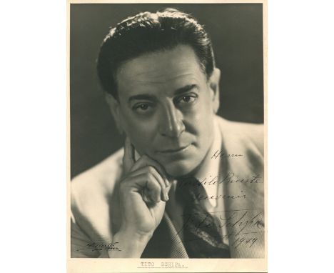 SCHIPA TITO: (1888-1965) Italian Tenor. An excellent vintage signed and inscribed 6 x 8.5 photograph of Schipa, the Villoresi