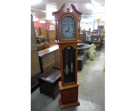 A beech Lincoln 31-day longcase clock 