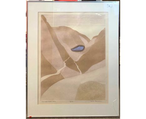 John Brunsden (1933-2014), "Pass near Cader Idris", limited edition etching with aquatint, signed, titled and numbered 19/100