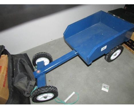 A vintage toy go cart