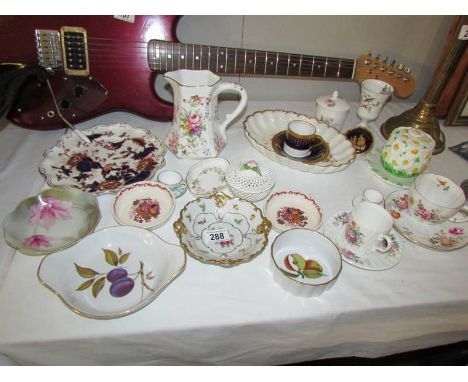 A mixed lot of china including Mason's, Aynsley, Royal Worcester, Coalport etc