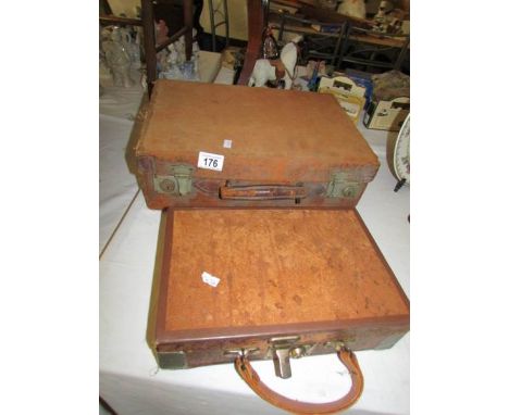 A vintage writing case and one other