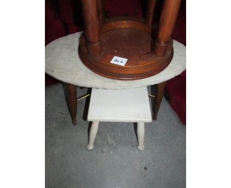 A retro stool and 2 others