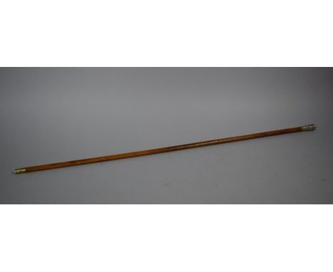 A Vintage Military Swagger Stick for the Queens Own Royal West Kent Regiment, 68cms Long 