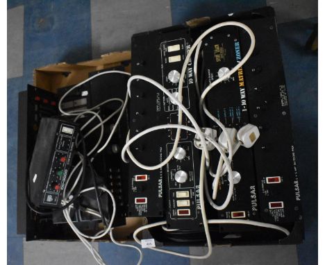 A Collection of Various Lighting Switch Decks to include 1-10 Matrix/Zoner, NJDCC/3000 Computer Chaser Etc 