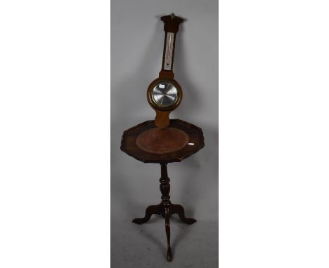 A Tripod Wine Table together with a Wall Barometer 