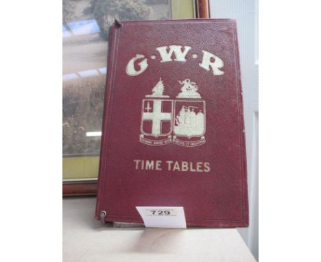 A G W R Time Tables book