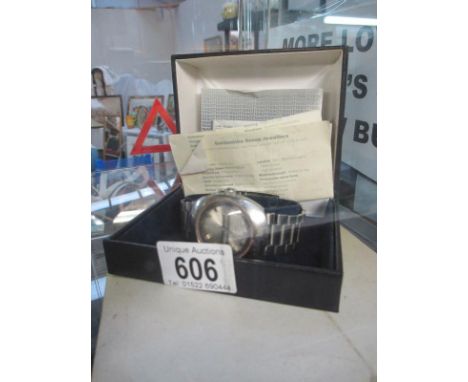 A  Tissot watch in box