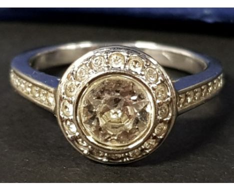 SWAROVSKI CRYSTAL RING IN ORIGINAL BOX SIZE N