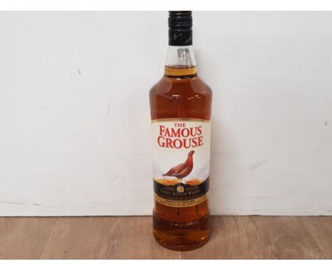 A 1 LITRE BOTTLE OF THE FAMOUS GROUSE FINEST SCOTCH WHISKY 40% VOL