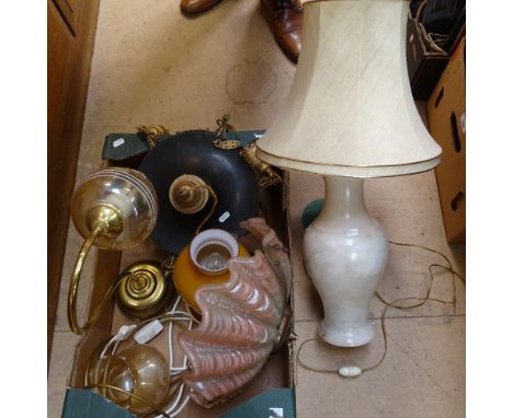 A table lamp, a desk lamp, a chandelier etc 