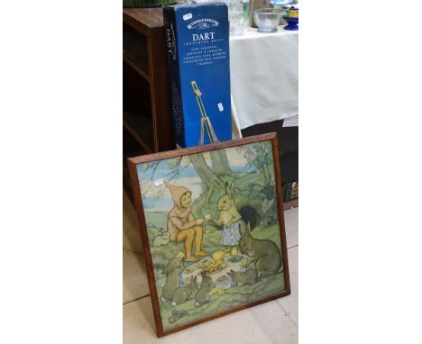 A Winsor &amp; Newton sketching easel, boxed, and a Margaret Tarrant print 