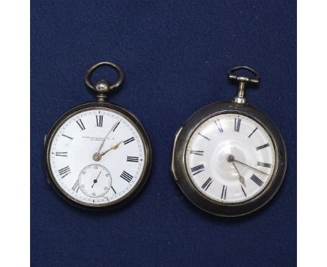 A George III pair-cased Verge pocket watch, by William Hayton of London, no. 7838, London 1791, and an engine turned silver k