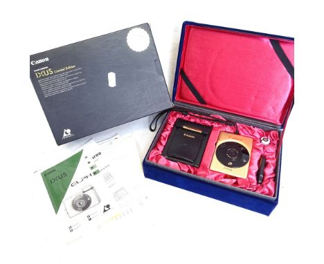 A boxed Canon Ixus Limited Edition IX240 camera 