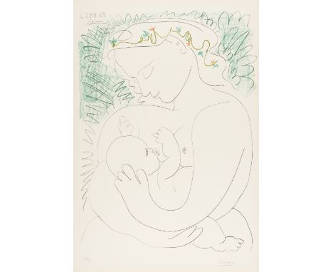 δ Pablo Picasso (1881-1973) (after)Grande MaterniteLithograph printed in colours, 1963, signed and numbered from the edition 