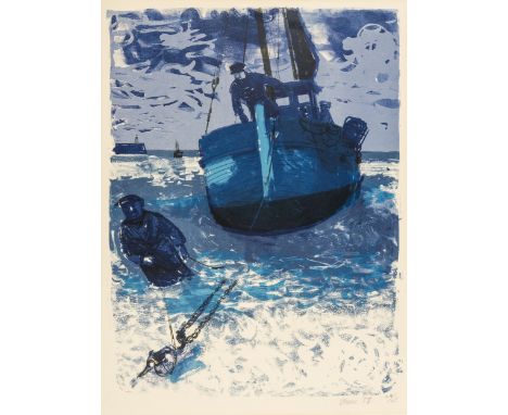 δ Bernard Cheese (1925-2013)Attaching the WinchLithograph printed in colours, 1957, signed, dated and numbered from the editi