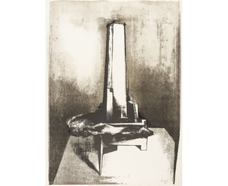 NO RESERVE δ Reg Butler (1913-1981)TowerLithograph, 1968, signed, dated and numbered from the edition of 65 in pencil, on Arc