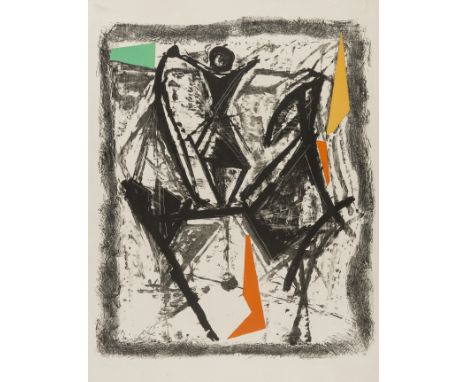 δ Marino Marini (1901-1980)Le Cavalier (Gustalla L.76)Lithograph printed in colours, 1960, signed and inscribed 'Prova d'arti