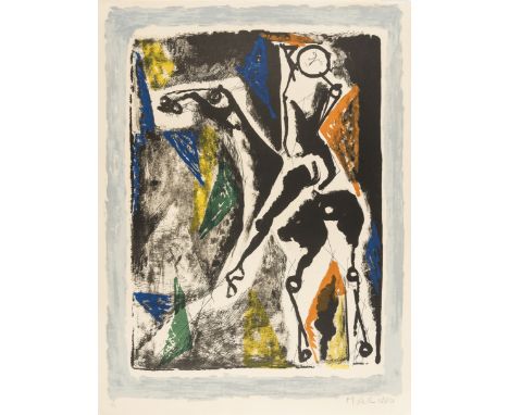 δ Marino Marini (1901-1980)La Acrobata (Gustalla L.65)Lithograph printed in colours, 1956, signed and numbered from the editi