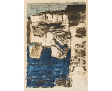NO RESERVE δ Bernard Cathelin (1919-2014)Bonifacio (Sauret 19)Lithograph printed in colours, 1962, signed and numbered from t