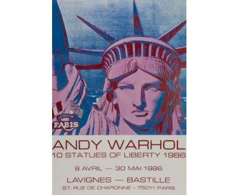 Andy Warhol (1928-1987) (after)10 Statues of LibertyOffset lithograph printed in colours, 1986, from the edition of circa 500