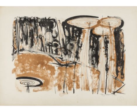 δ Terry Frost (1915-2003)Brown Figure (Kemp 25)Lithograph printed in colours, 1957, signed, dated and numbered from the editi