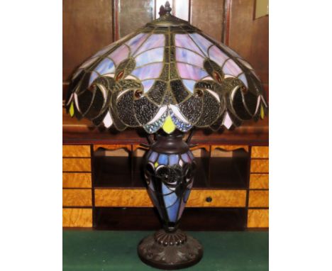 Large Tiffany style table lamp with shade. Approx. 65cms H
reasonable used not tested
