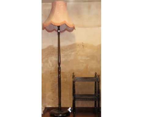 Small two tier mahogany whatnot, plus mahogany standard lamp
both used lamp needs new fitting