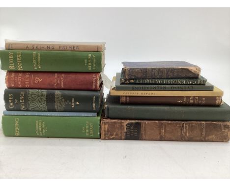 A Collection of 19th/20th Century books relating to Sports and Games. To include Rugby Football by Fletcher Robinson, Laws an