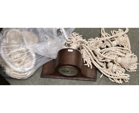 Clock and curtain tie backs 
