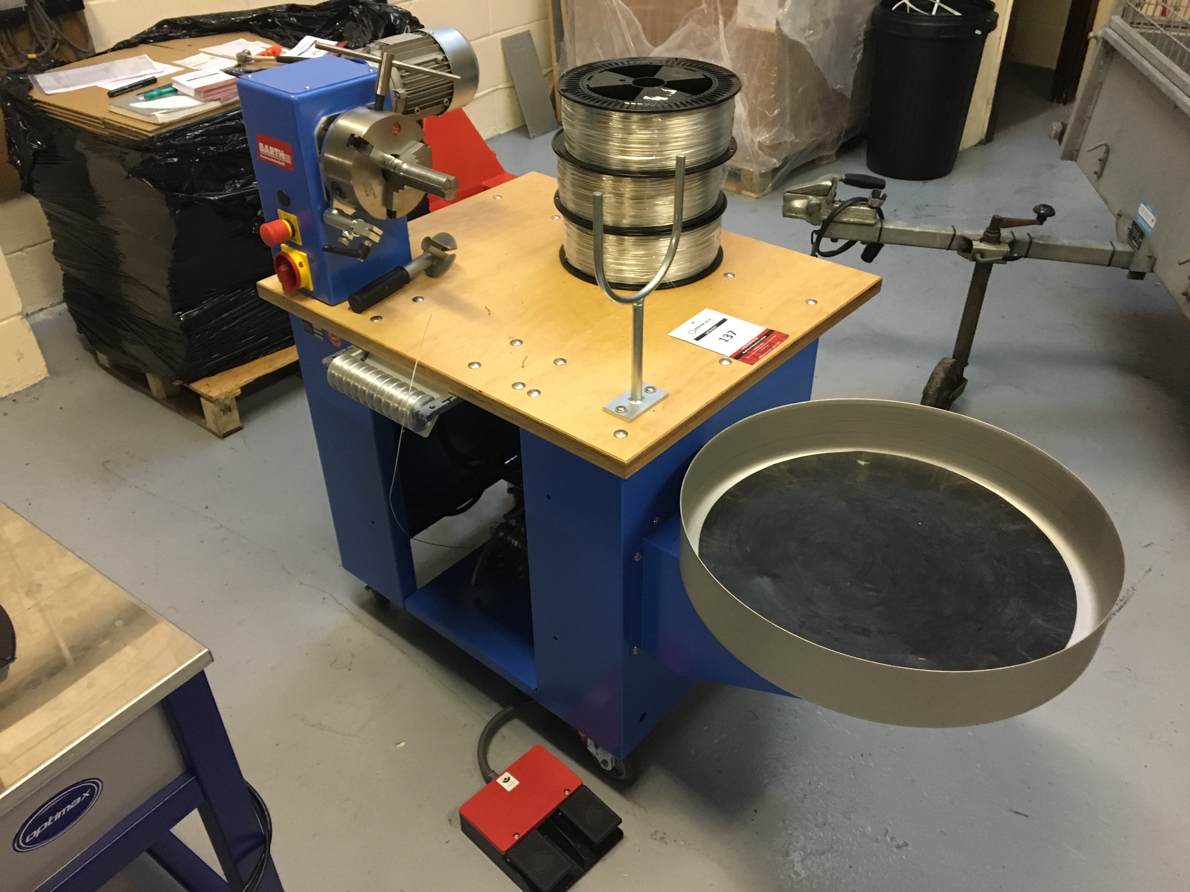 Barth ESB693 Electric Hose Binding Machine (YOM 2016) with assorted