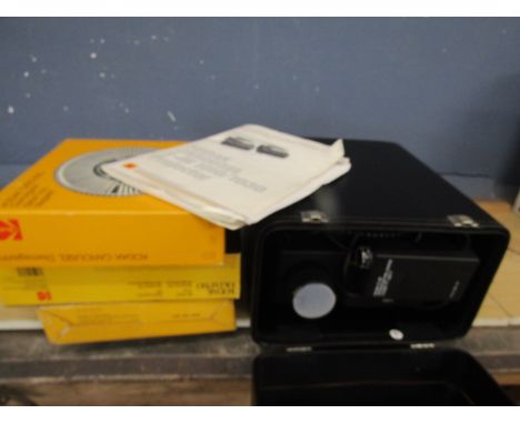Kodak projector and slide carousels