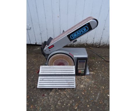 Draper adjustable bench sander working