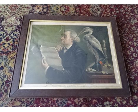 Pears print 'The Long Bill' framed and glazed 60cm x 73cm approx&nbsp;