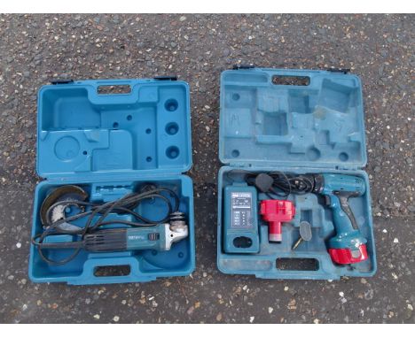 Makita cordless drill and angle grinder&nbsp;