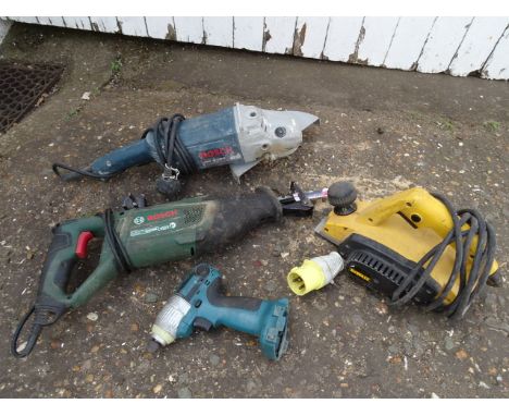 Power tools to include angle grinder and reciprocating saw etc&nbsp;