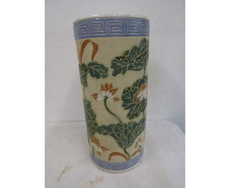 A Chinese ceramic stick stand a/f