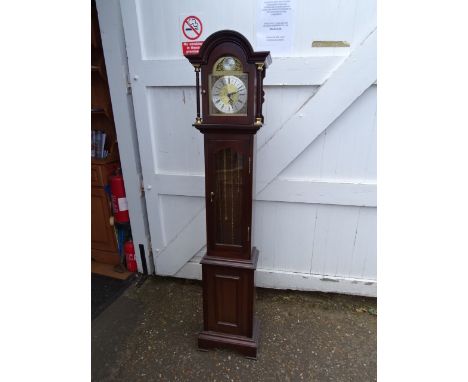 1980's Tempus Fugit longcase clock with pendulum and weights&nbsp;