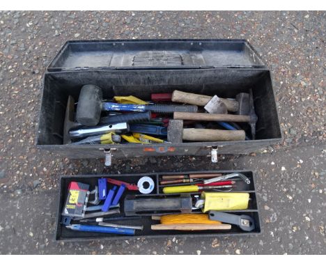 Toolbox with tools to include hammers etc&nbsp;