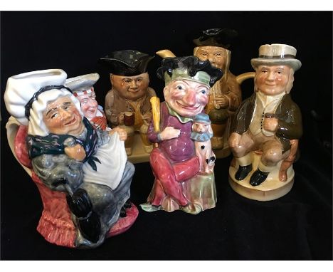 A selection of Toby Jugs by various makers to include Roy Kirkham, A J Woods, Tony Wood and Melba Ware.