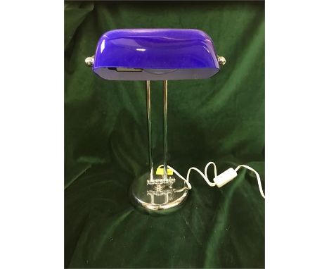 A Blue desk lamp