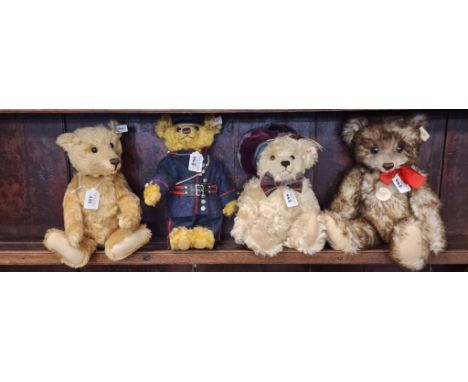 Collection of four Steiff teddy bears to include: 1926 Replica, Growling Bear, Berlin Fireman Bear etc. (4) (B.P. 21% + VAT)