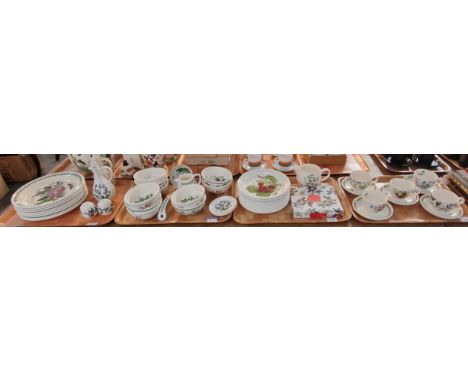 Collection of Portmeirion Pottery design items to include 'Botanic Garden', 'Pomona' etc. to include: plates, vinegar bottles