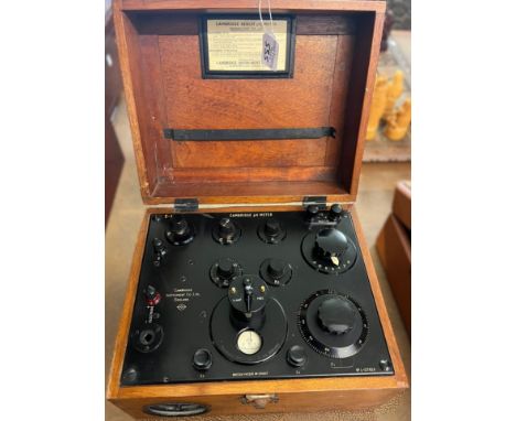 Mid century 'The Morse Talker' in fitted case, together with a vintage Cambridge Bench PH Meter, in original box and a Niagra