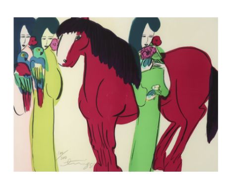 Walasse Ting signed lithograph printed in colors dd 1982 || WALASSE TING (1929 - 2010) kleurlitho n° 100/200 dd 1982 met typi