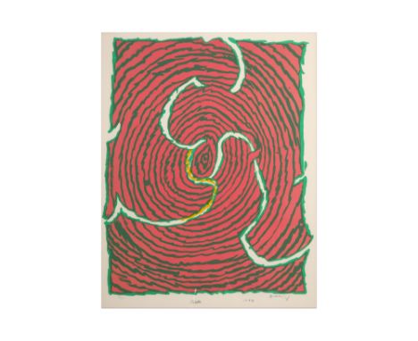 Alechinsky signed lithograph printed in colors - titled and dated 1972 || ALECHINSKY  PIERRE (° 1927) kleurlitho n° 71/100 ge