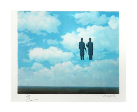 René Magritte lithograph printed in colors after the painting from 1963 - with atelier stamp by the Succession Magritte and s